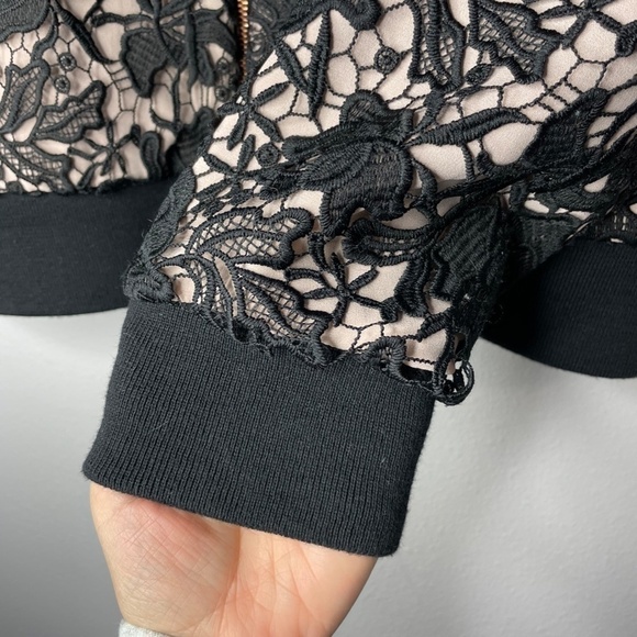 Stella & Dot Danielle Lace Bomber Jacket - Picture 7 of 11